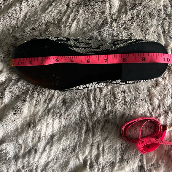 Coach silver sequin ballet flats size 7b - Picture 8 of 9